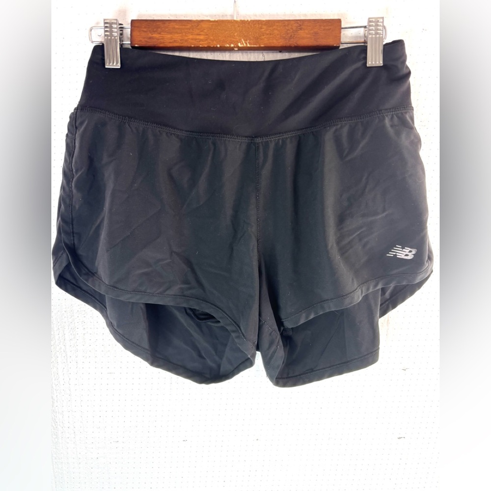 New Balance L Black Athletic Running Shorts